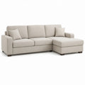 Hjørnesofa med højrevendt chaiselong, 250 x 160 x 86 cm, Beige